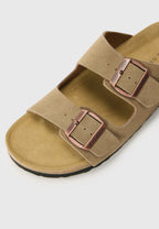 Sandália de Couro Rully - Marrom