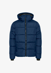 Jaqueta Puffer Ultraleve com Capuz - Azul