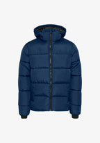 Jaqueta Puffer Ultraleve com Capuz - Azul