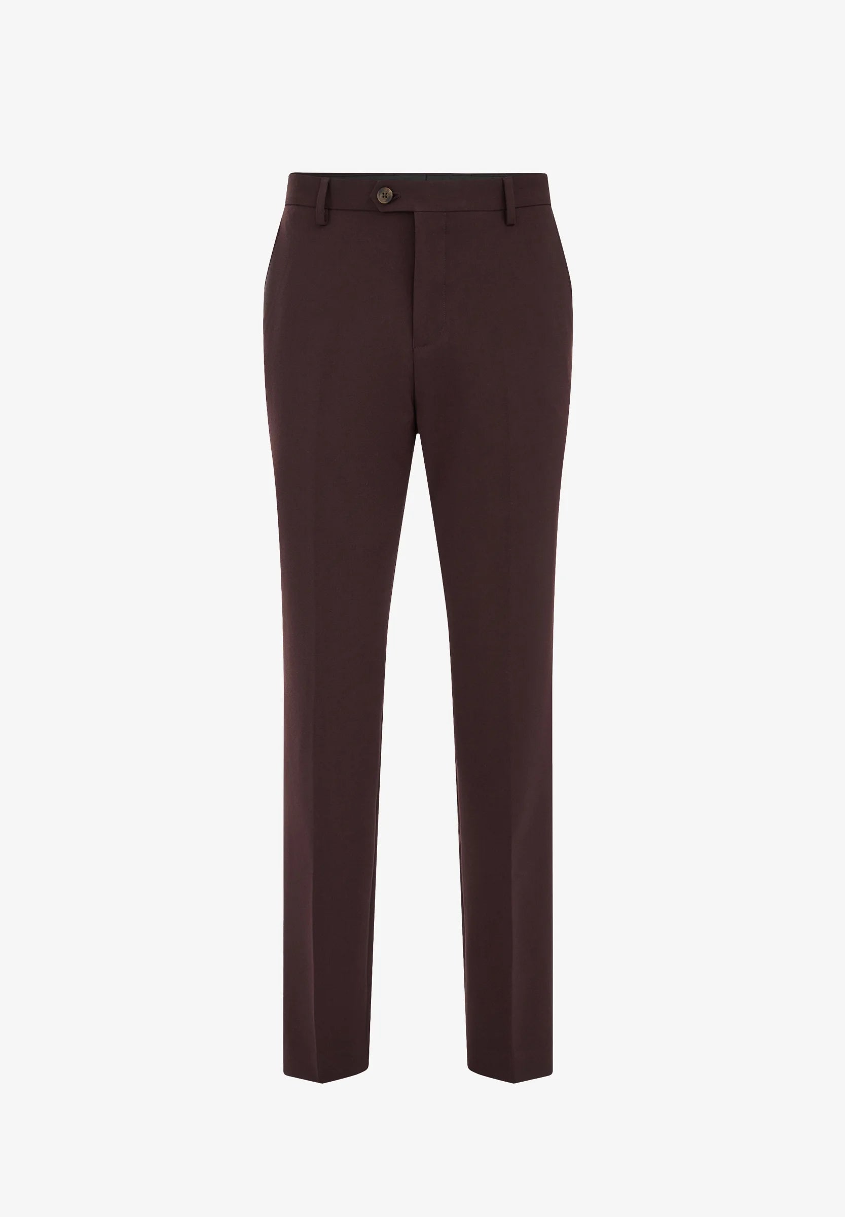 Calça de Alfaiataria Regular Fit - Marrom