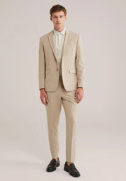 Blazer Regular Fit Alfaiataria Masculino - Bege