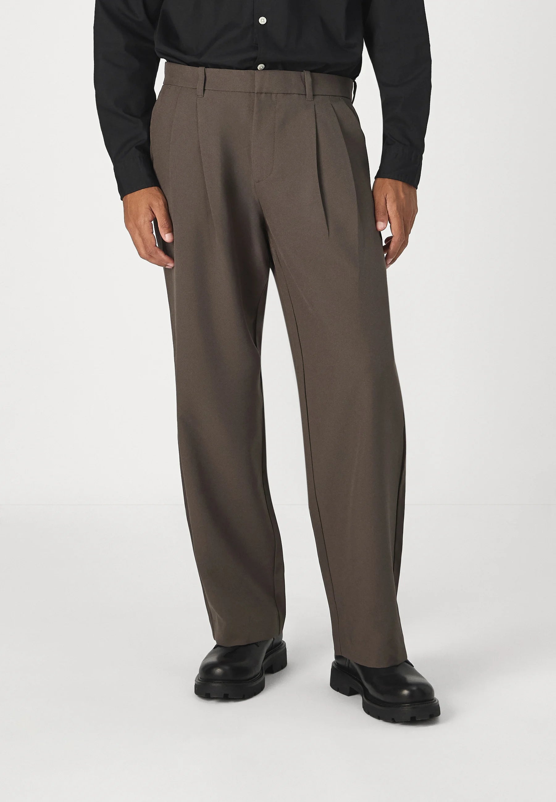 Calça Social Masculina Alfaiataria Premium Fit - Marrom