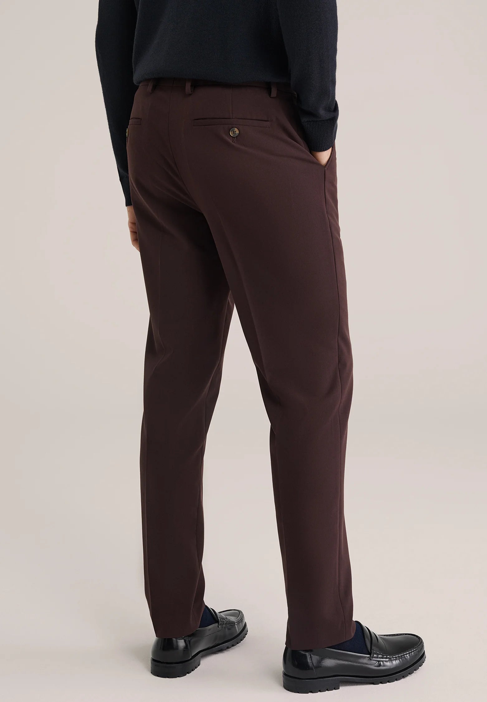 Calça de Alfaiataria Regular Fit - Marrom