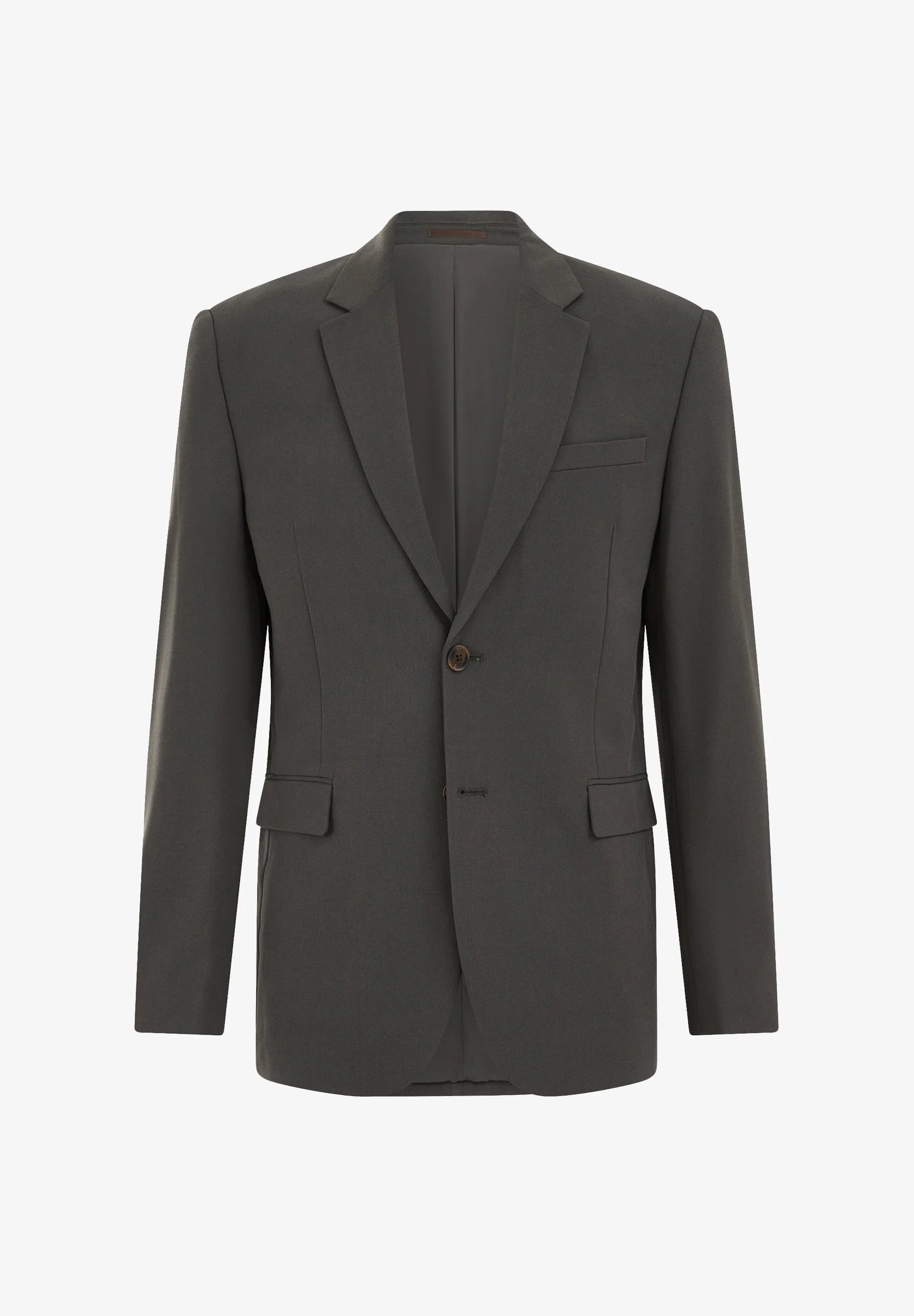 Blazer Regular Fit Alfaiataria Masculino - Cinza escuro