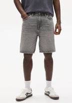 Bermuda Jeans Reta - Cinza escuro