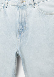 Bermuda Jeans Reta - Azul claro