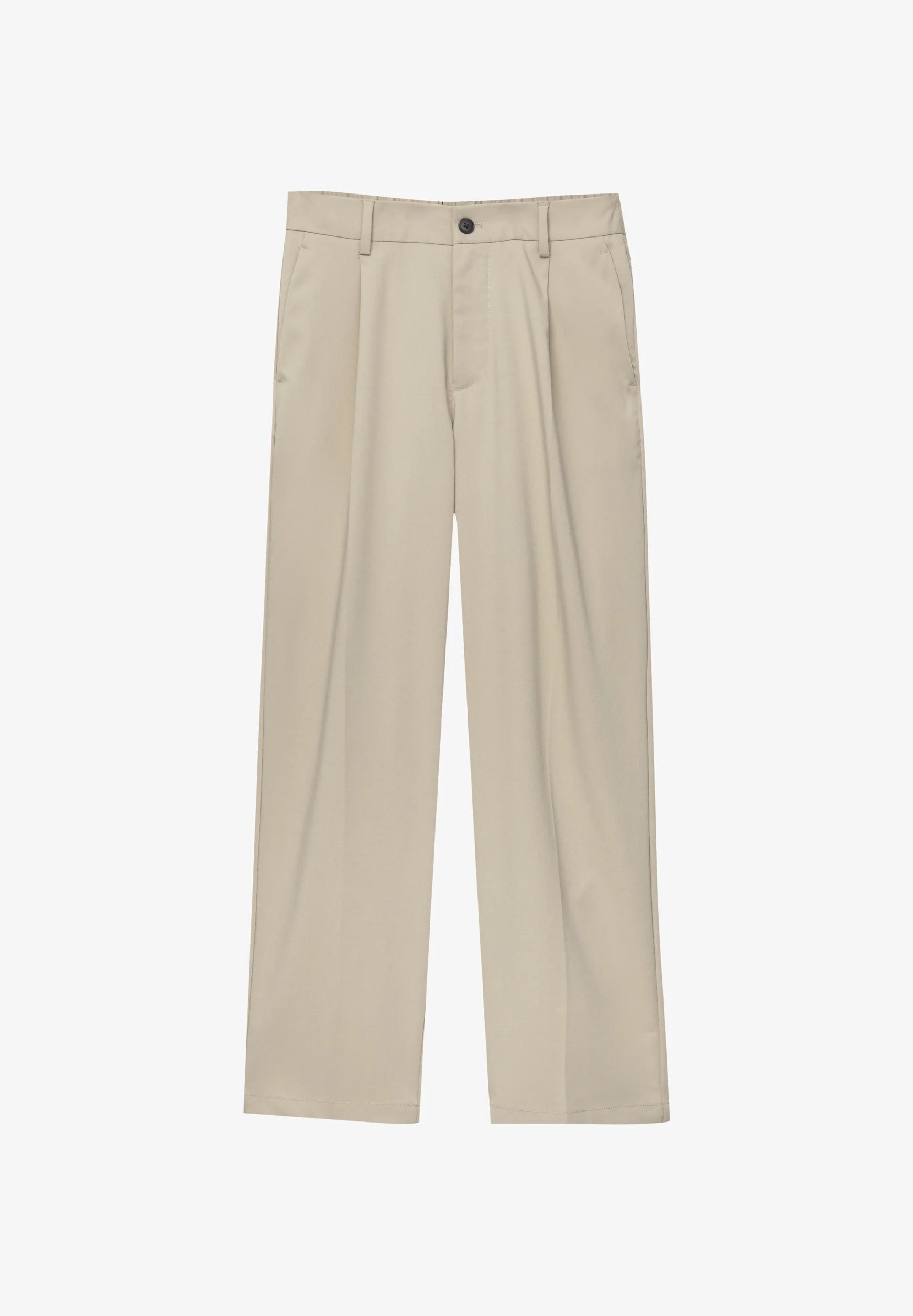 Calça Wide Fit Casual - Bege