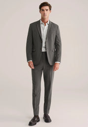 Blazer Regular Fit Alfaiataria Masculino - Cinza escuro