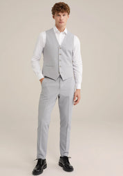 Colete Regular Fit Alfaiataria Masculino - Cinza