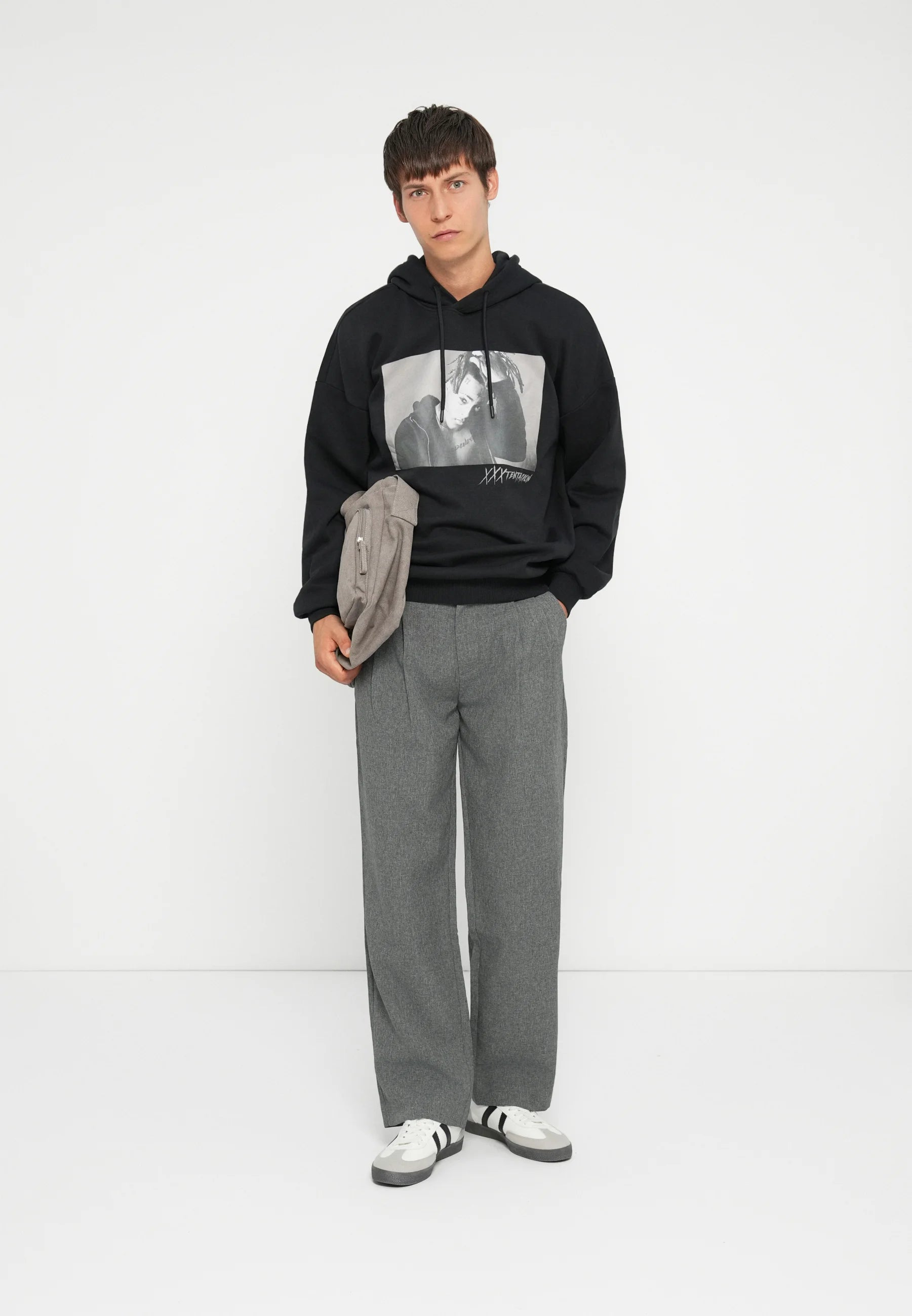 Calça Social Masculina Alfaiataria Premium Fit - Cinza escuro