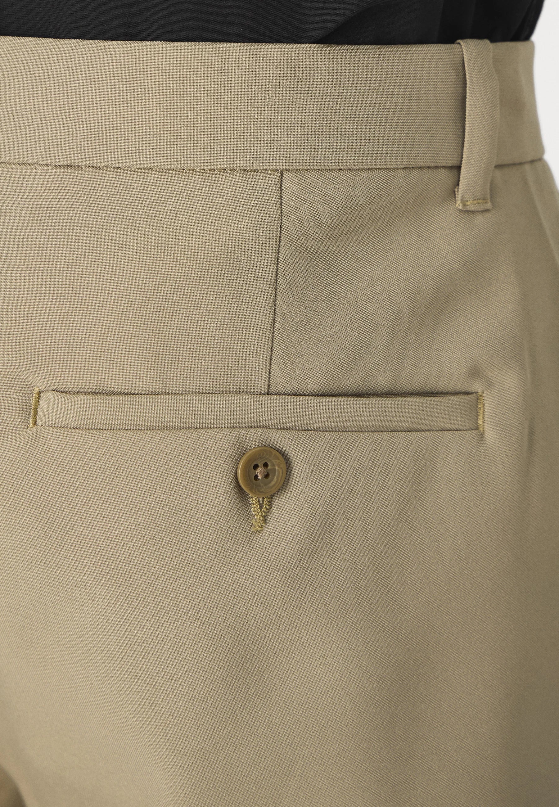 Calça Social Masculina Alfaiataria Premium Fit - Bege