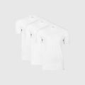 Kit com 3 Camisetas Gola Redonda - Branco
