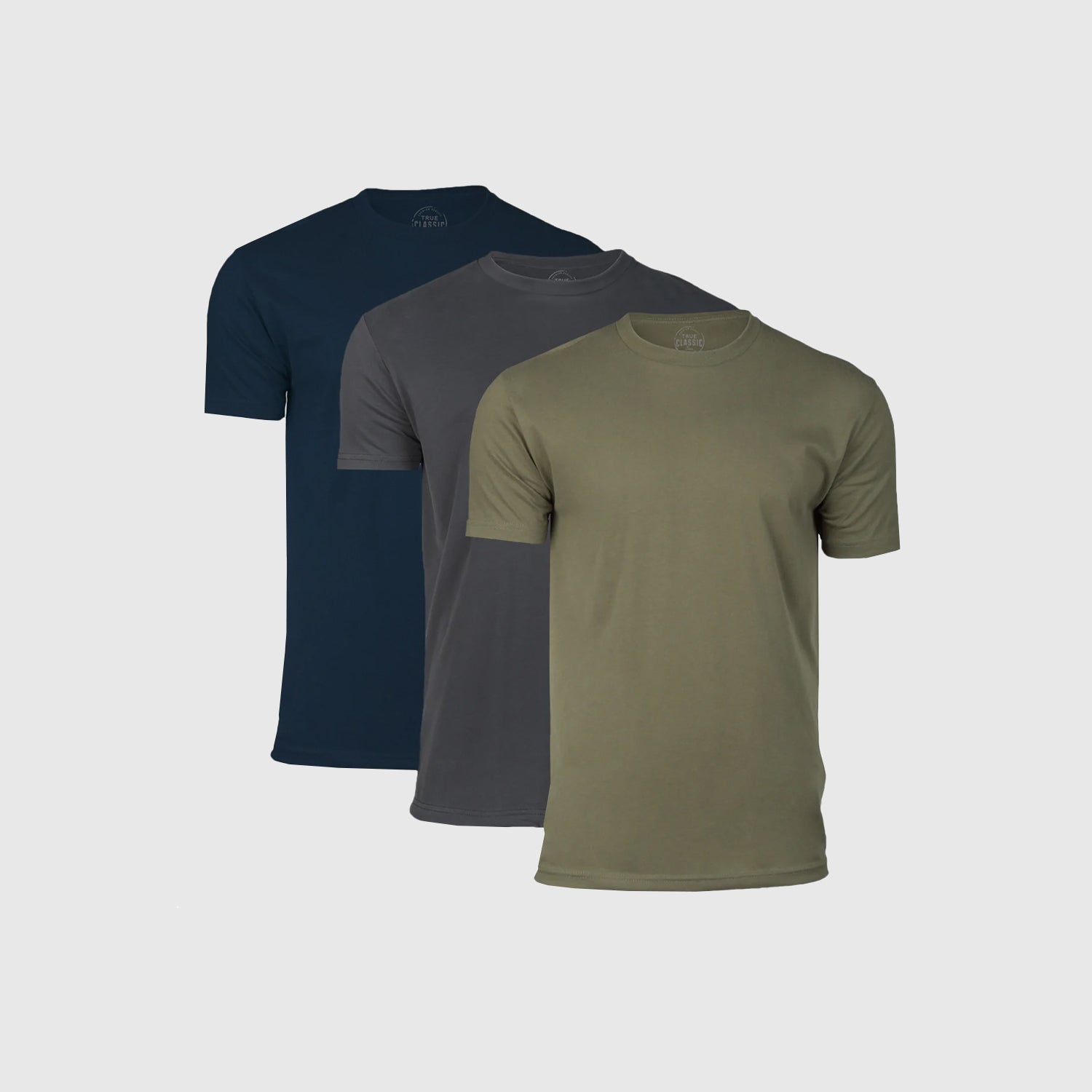 Kit com 3 Camisetas Gola Redonda