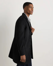 Casaco Sobretudo Masculino Longo - Preto