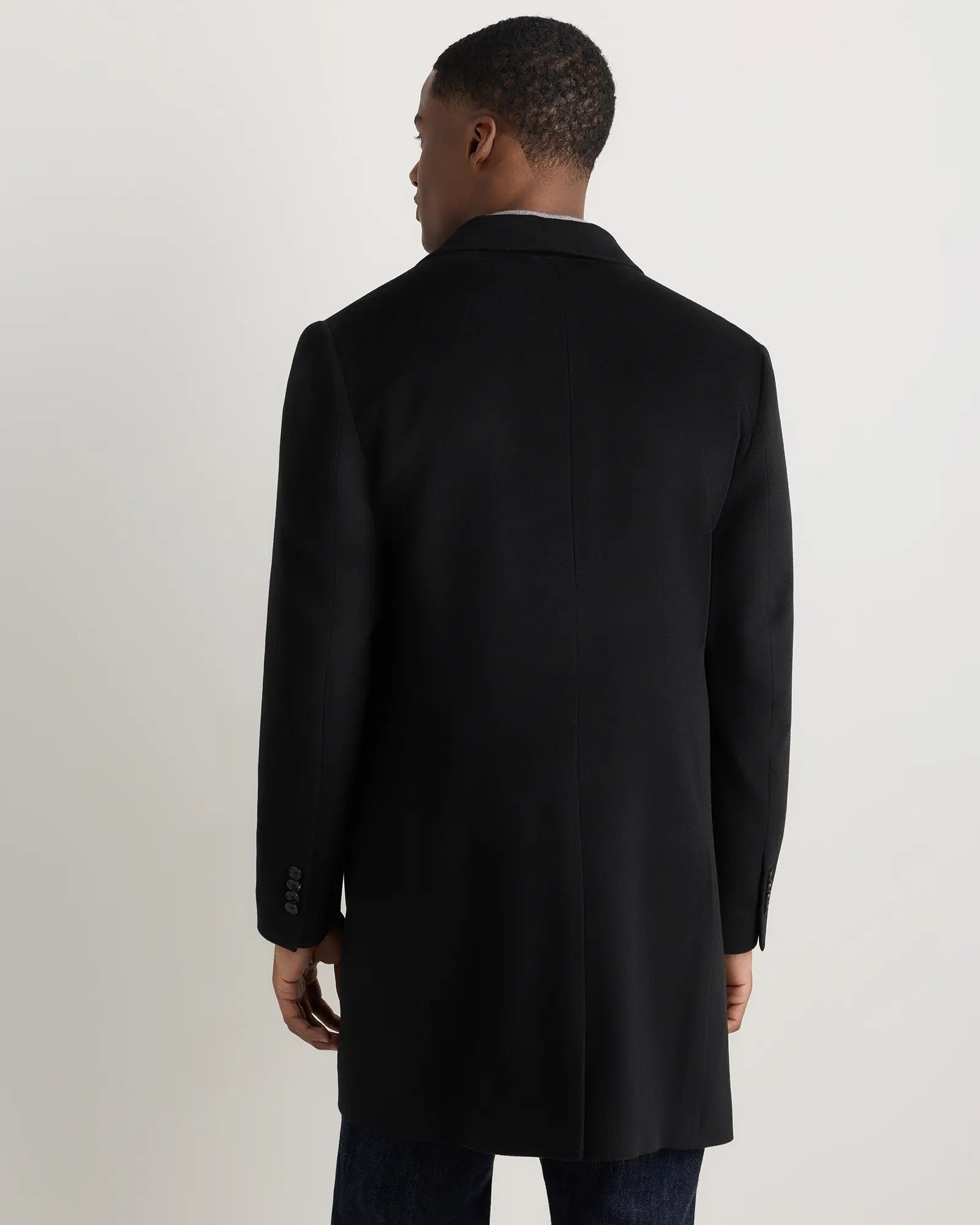 Casaco Sobretudo Masculino Longo - Preto