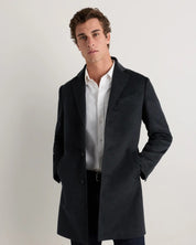 Casaco Sobretudo Masculino Longo - Cinza escuro