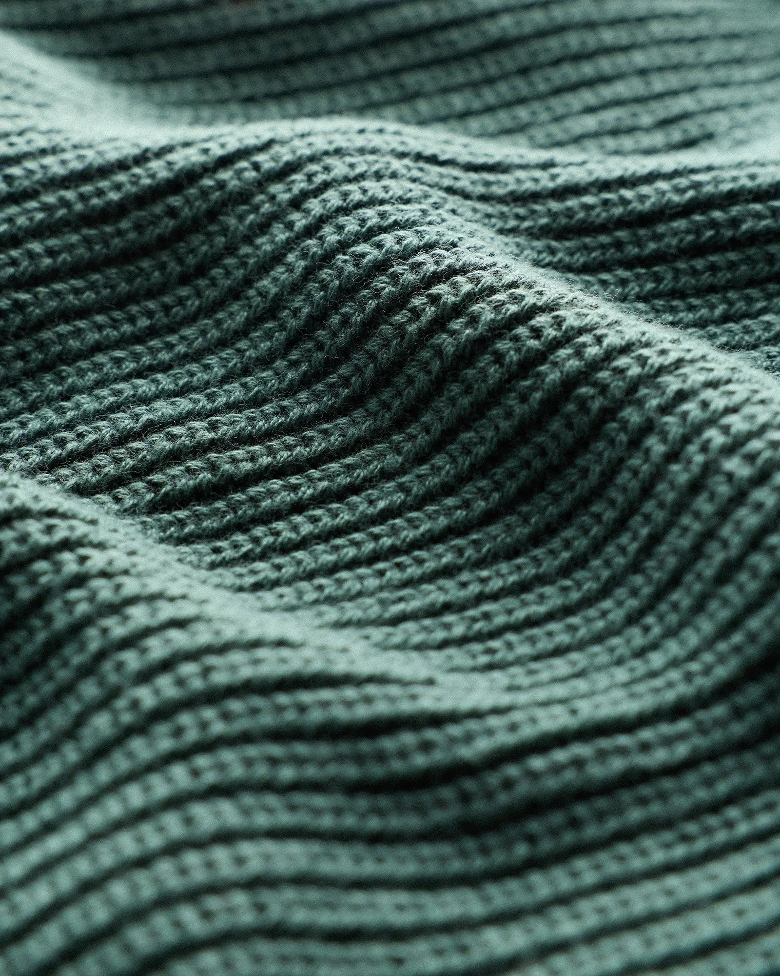 Suéter Canelado Quarter Zip Jumper - Verde