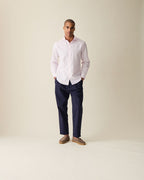 Camisa Clássica de Linho - Rosa