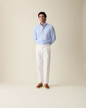 Camisa Clássica de Linho - Azul Claro