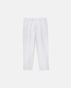 Calça Reta em Linho - Branco