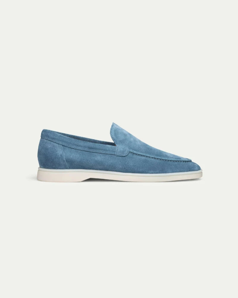 Mocassim Miller em Camurça - Azul oceano