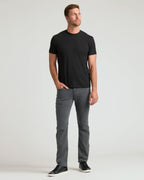 Kit com 3 Camisetas Gola Redonda - Preto