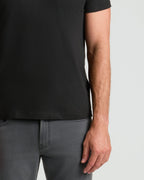 Kit com 3 Camisetas Gola Redonda - Preto