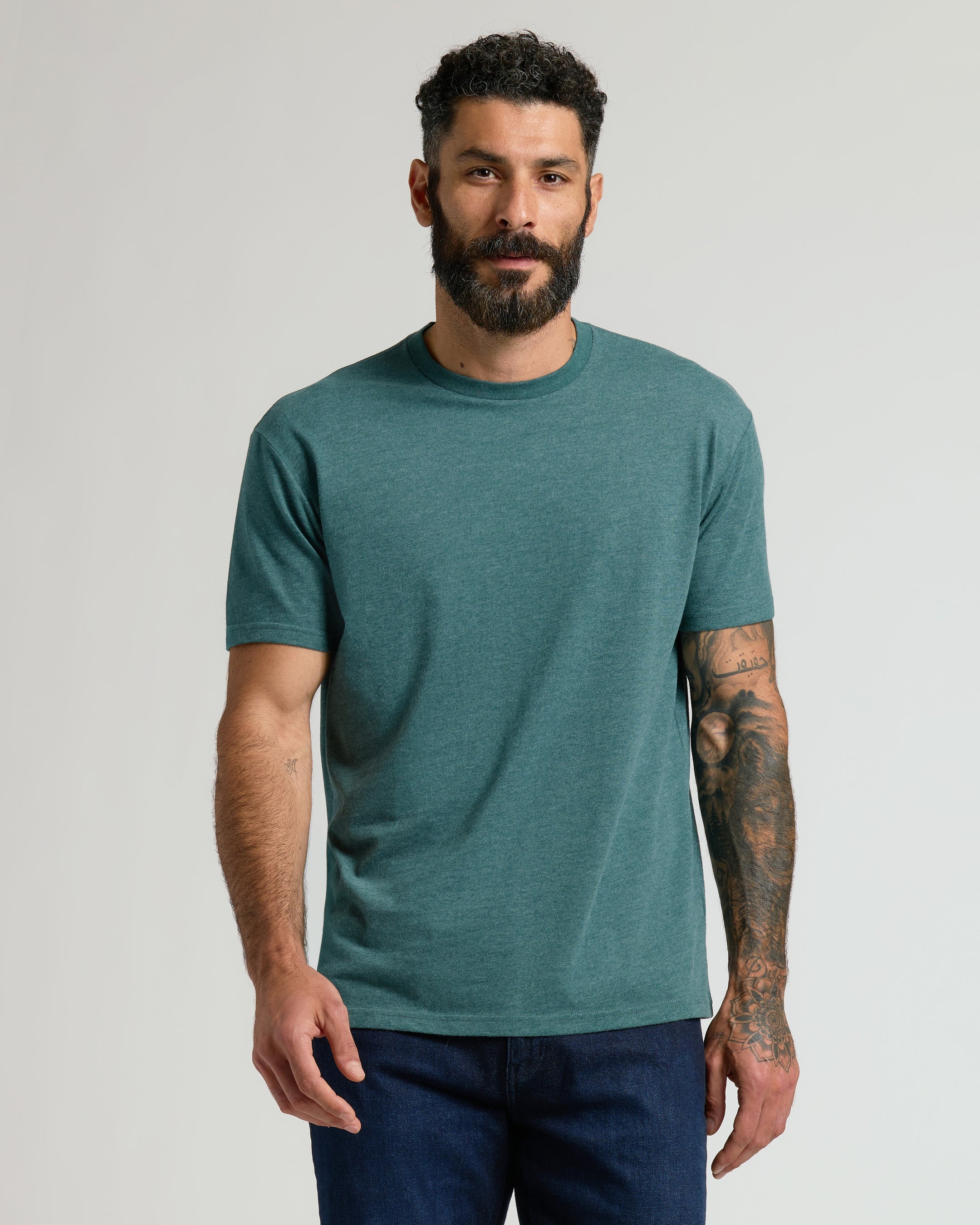 Kit com 6 Camisetas Gola Redonda Algodão Pima