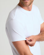 Kit com 3 Camisetas Gola Redonda - Branco