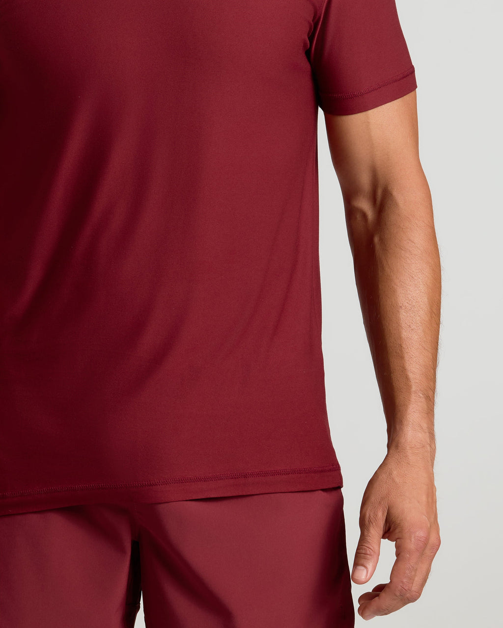 Camiseta Clássica Gola Redonda - Vinho