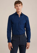 Camisa Social Masculina Alfaiataria Clássica - Azul