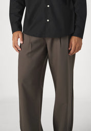 Calça Social Masculina Alfaiataria Premium Fit - Marrom