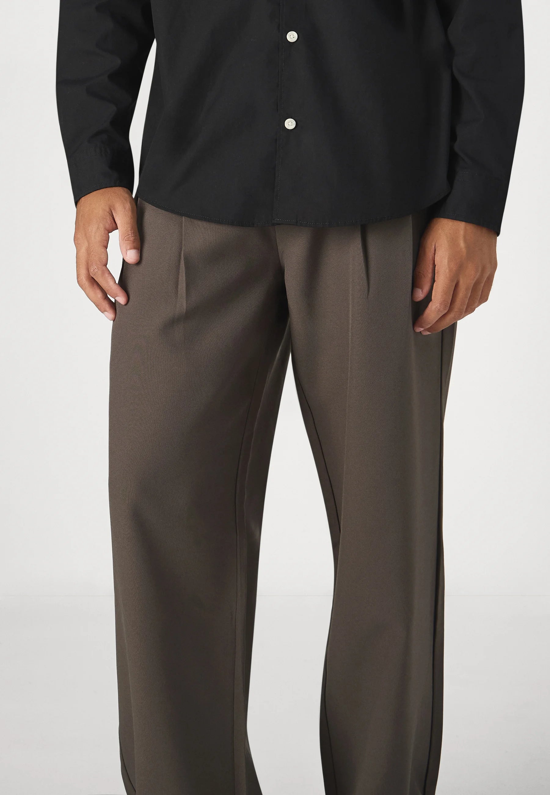 Calça Social Masculina Alfaiataria Premium Fit - Marrom