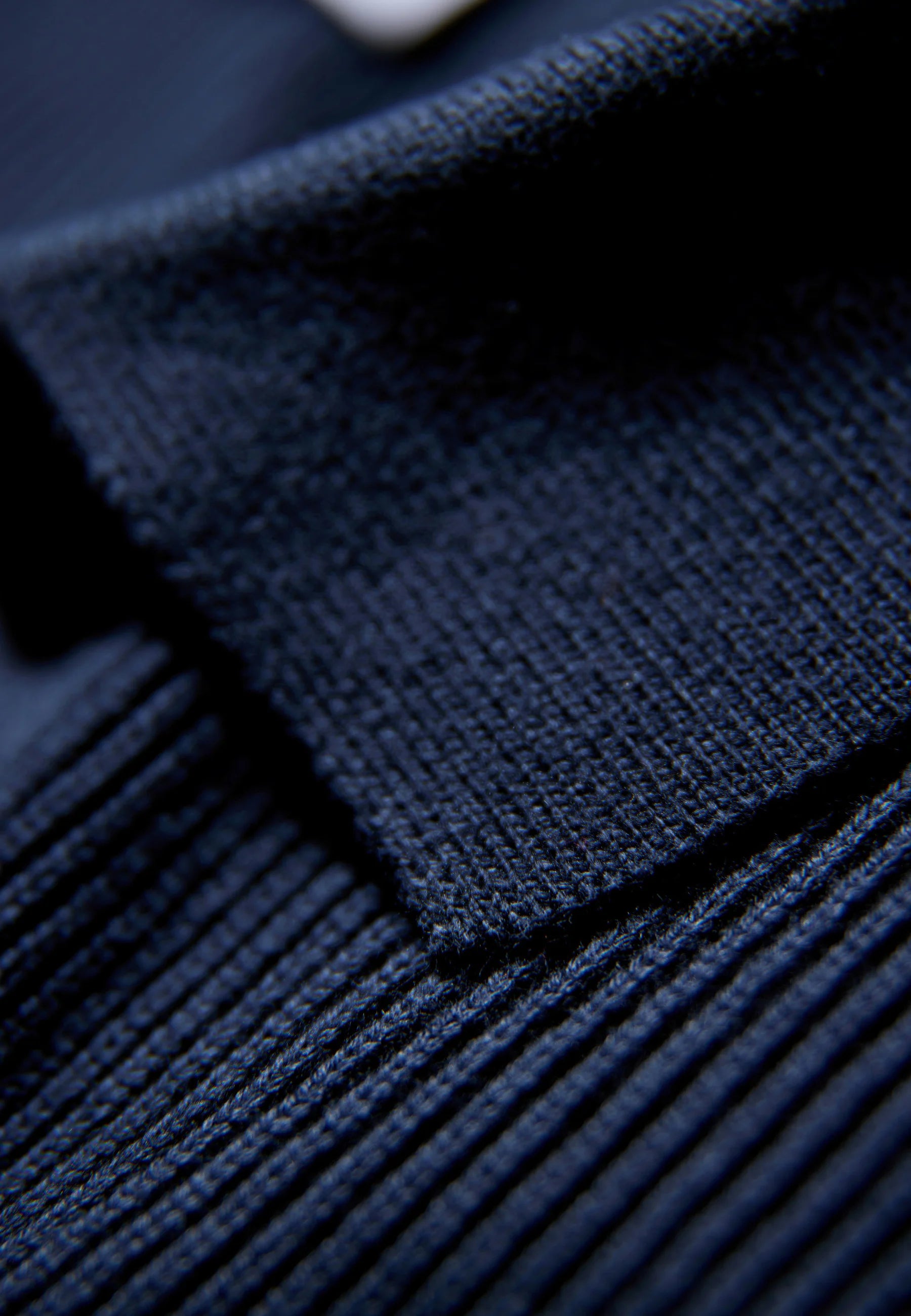 Camiseta Polo Masculina Texturizada Manga Longa - Azul marinho