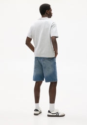 Bermuda Jeans Reta - Azul