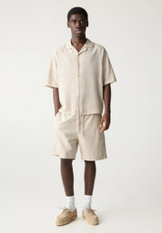 Bermuda em Linho - Bege