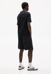 Bermuda Jeans Reta - Preto