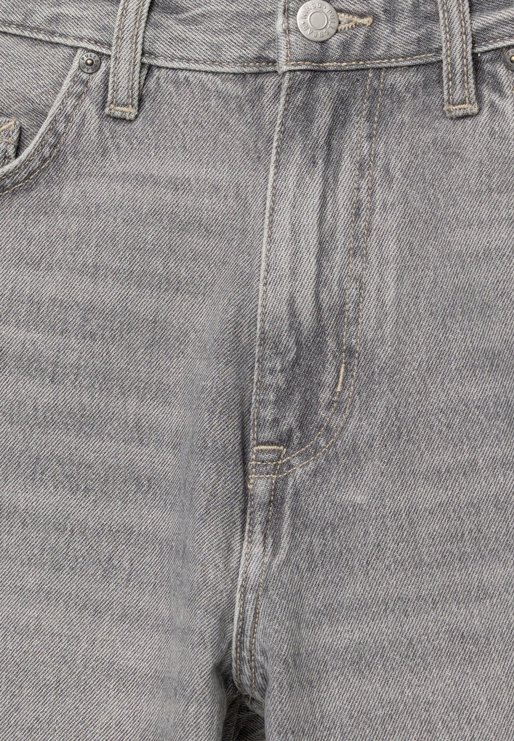 Bermuda Jeans Reta - Cinza escuro