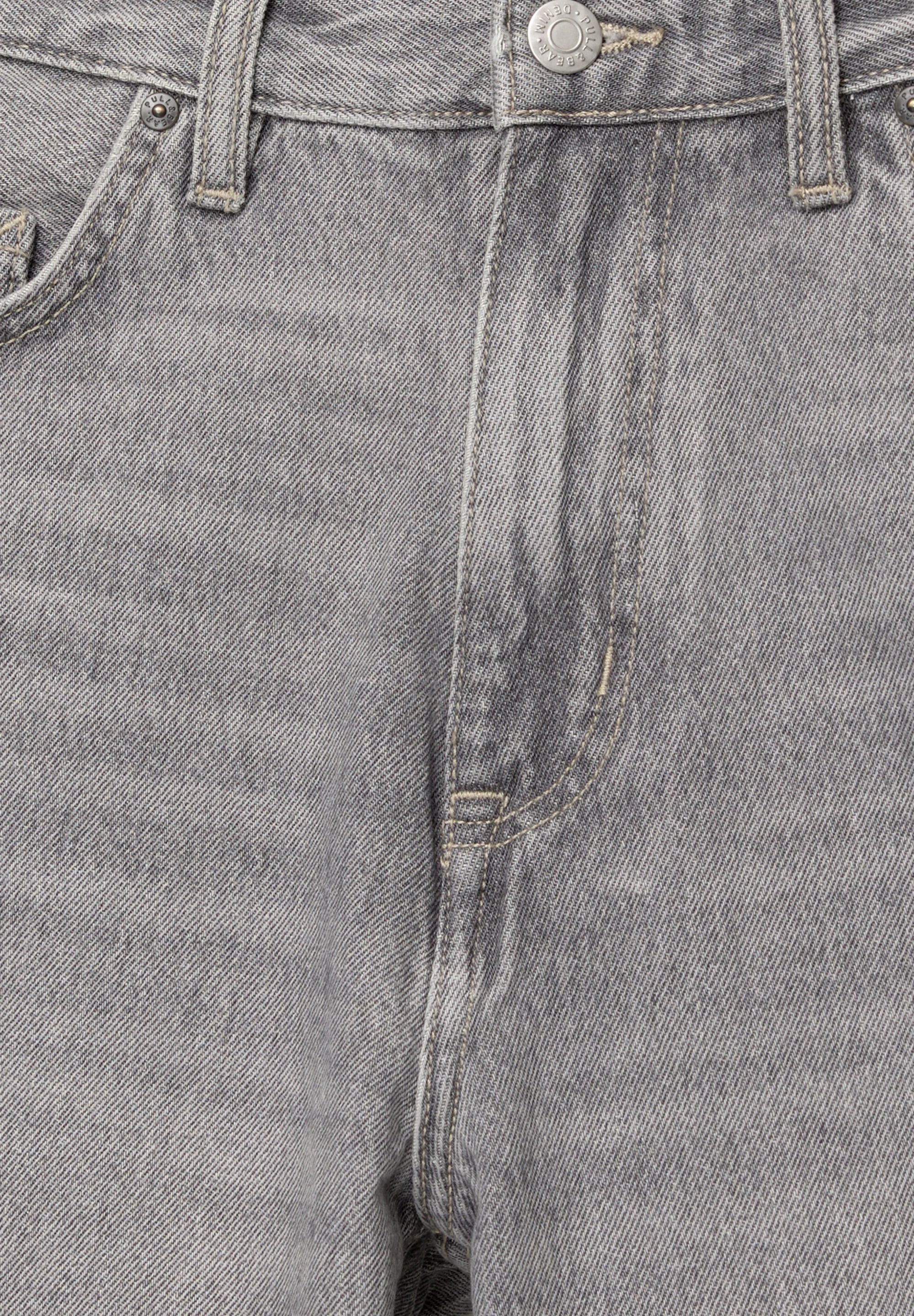 Bermuda Jeans Reta - Cinza escuro