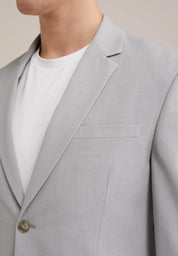 Blazer Regular Fit Alfaiataria Masculino - Cinza claro