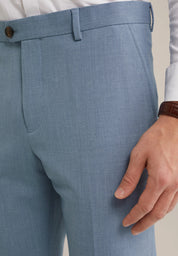 Calça de Alfaiataria Regular Fit - Azul claro