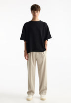 Calça Wide Fit Casual - Bege