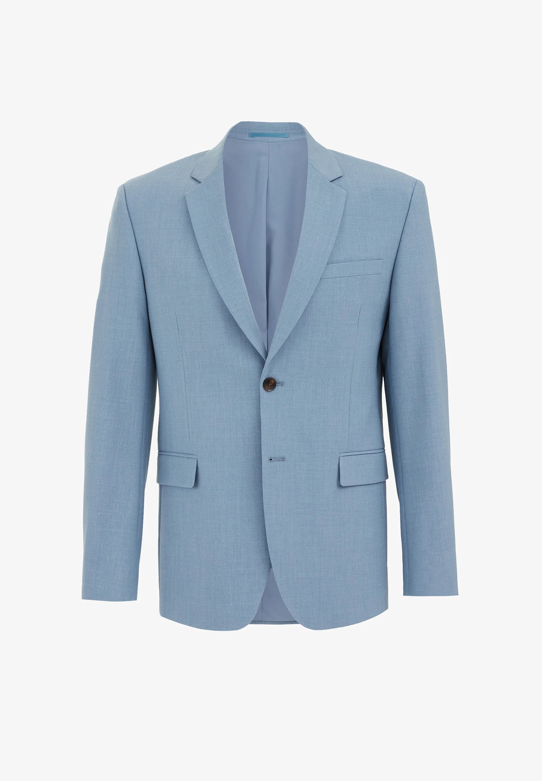 Blazer Regular Fit Alfaiataria Masculino - Azul claro