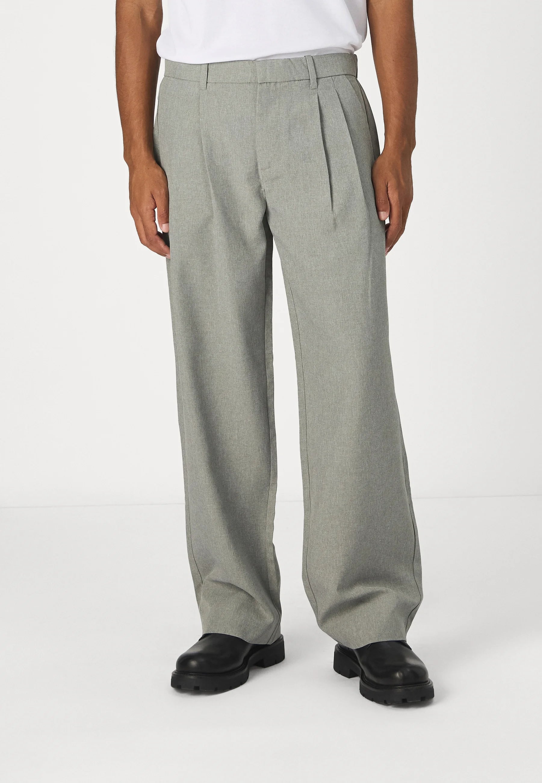 Calça Social Masculina Alfaiataria Premium Fit - Cinza