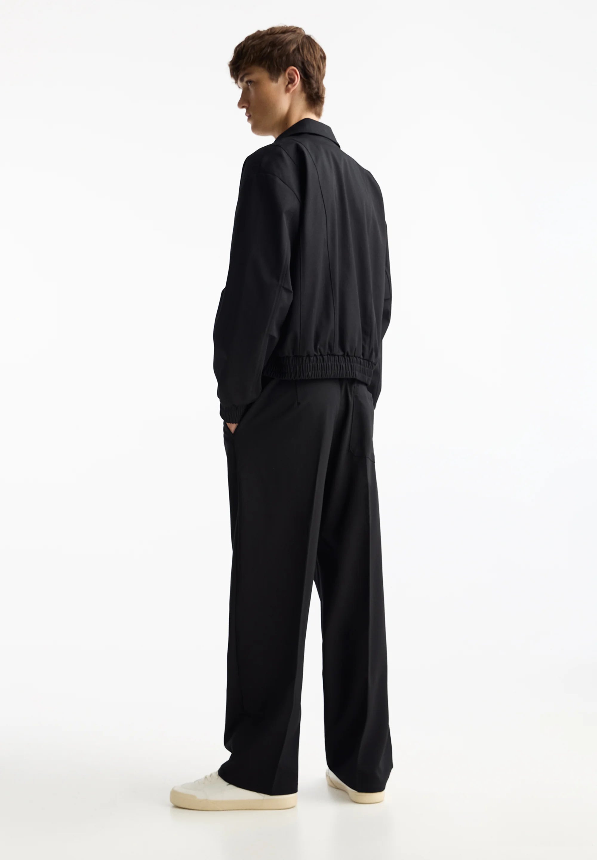 Calça Wide Fit Casual - Preto