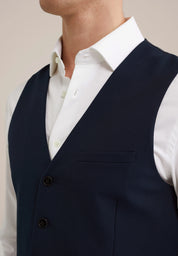 Colete Regular Fit Alfaiataria Masculino - Azul marinho