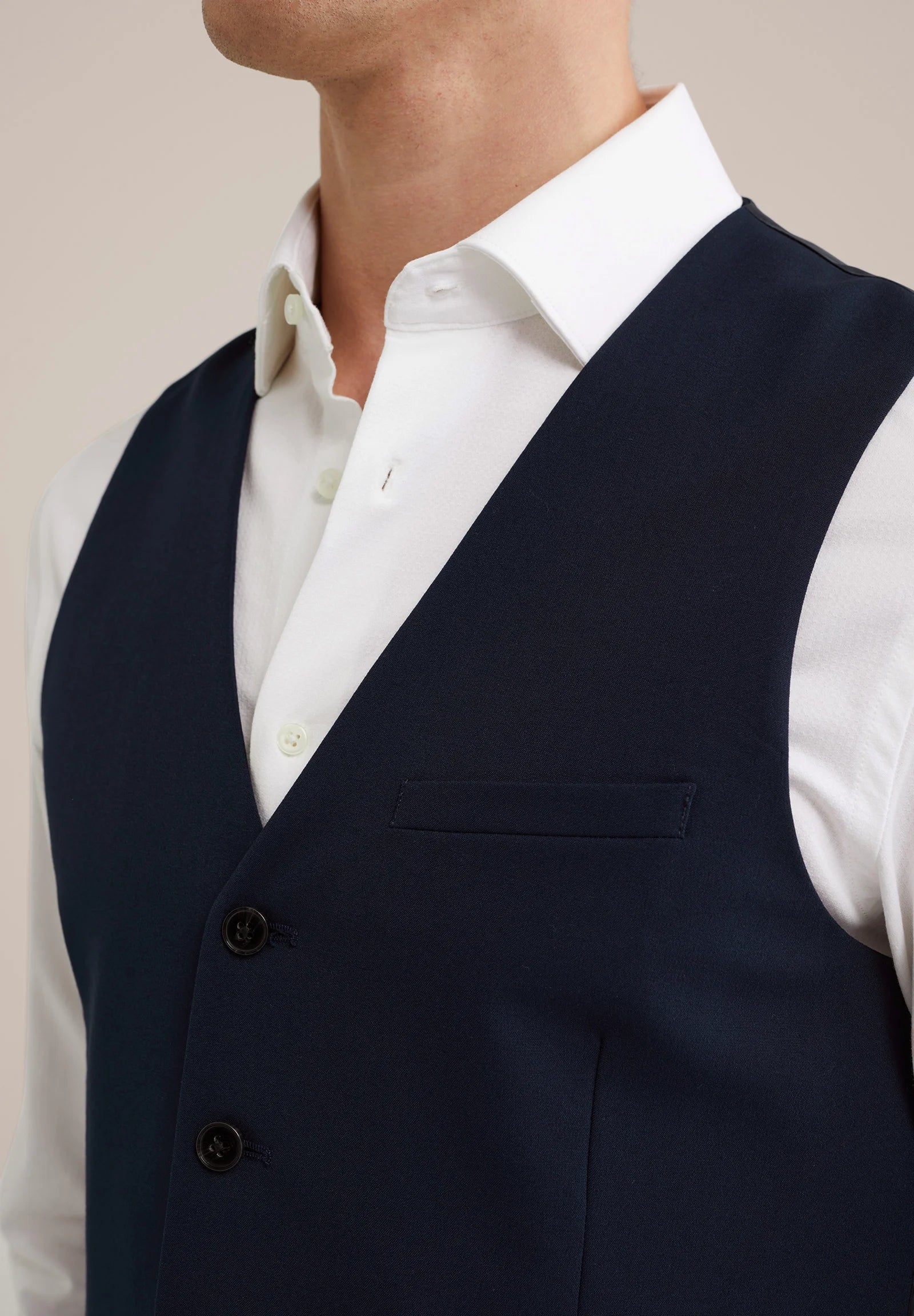 Colete Regular Fit Alfaiataria Masculino - Azul marinho