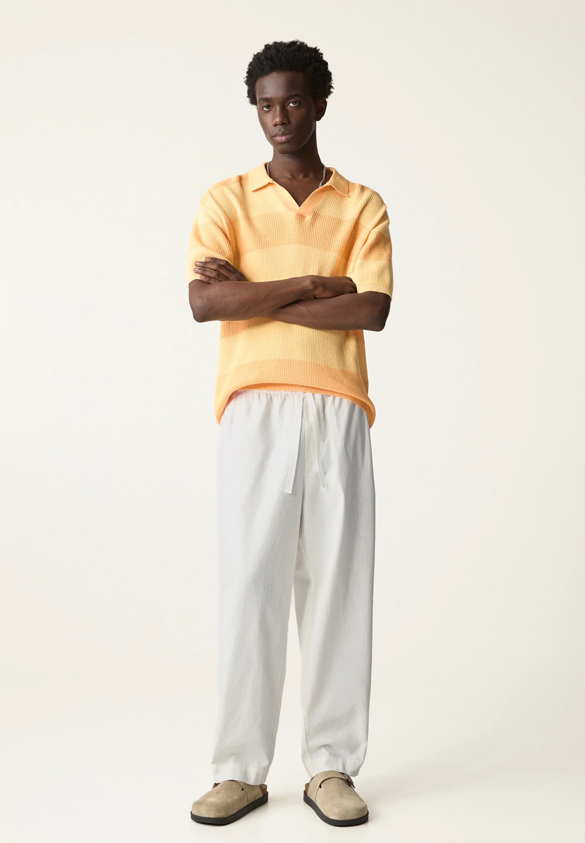Calça Blend em Linho - Branco