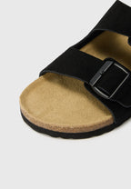 Sandália de Couro Rully - Preto