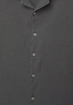 Camisa Clássica em Linho - Cinza escuro
